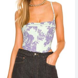 Miaou Venus mint toile corset